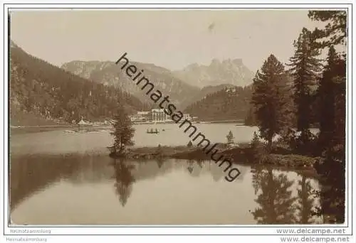 Lago di Misurina - Hotel - Foto-AK ca. 1910
