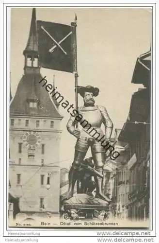 Bern - Detail vom Schützenbrunnen ca. 1910