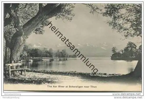 The Aar River at Scherzligen near Thun ca. 1905