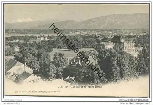 Genève-Genf et le Mont Blanc ca. 1905