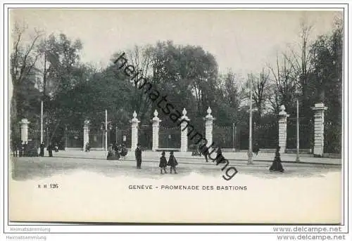Genève-Genf - Promenade des Bastions 1905