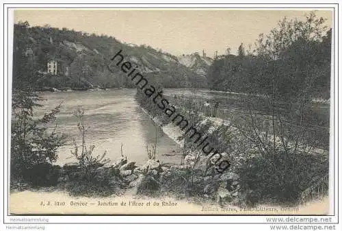 Genève-Genf - Jonction de l' Arve et du Rhone