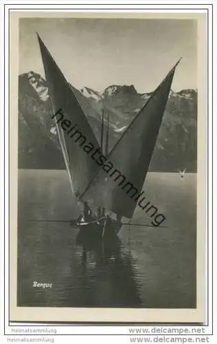 Genève-Genf - Barque - Foto-AK ca. 1920