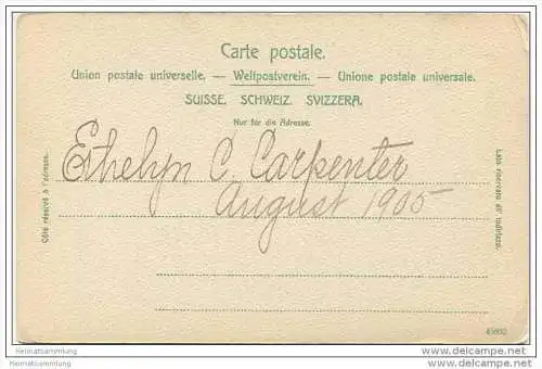 Tellskapelle am Vierwaldstättersee - Ausflugsdampfer Stadt Mailand um 1900