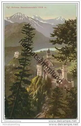 Schloss Neuschwanstein - AK ca. 1910