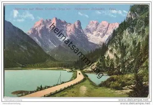 Dürrensee - Monte Cristallo - Ampezzaner Dolomiten - AK ca. 1910