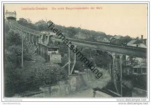 Dresden-Loschwitz - Bergschwebebahn - AK ca. 1910