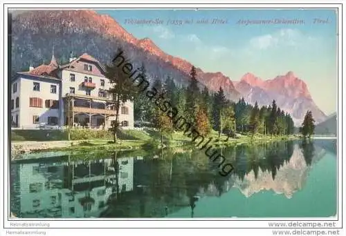 Toblachersee - Hotel - Ampezzaner Dolomiten - AK ca. 1910