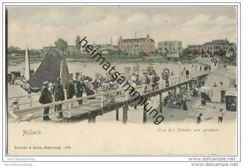 Ahlbeck - Brücke - AK ca. 1900