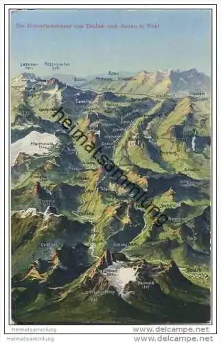 Dolomitenstrasse - Toblach nach Bozen - AK ca. 1910