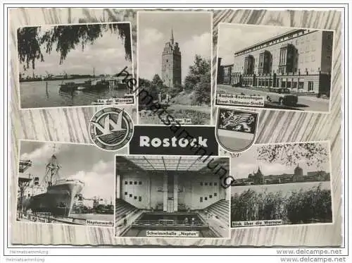 Rostock - Mehrbild Foto-AK Grossformat
