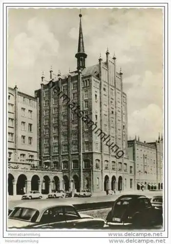 Rostock - Lange Strasse - Foto-AK Grossformat