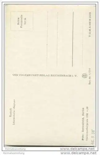 Rostock - Schwimmhalle Neptun - Foto-AK 1956