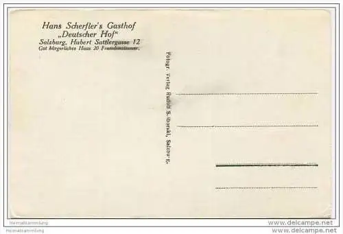 Salzburg - Scherfler' s Gasthof Deutscher Hof