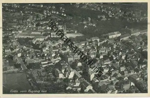 Fulda vom Flugzeug aus - Verlag A. Weber & Co. Stuttgart - Feldpost - gel. 1940