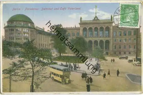 Berlin - Potsdamer Bahnhof und Cafe Vaterland - Verlag J. W. B.