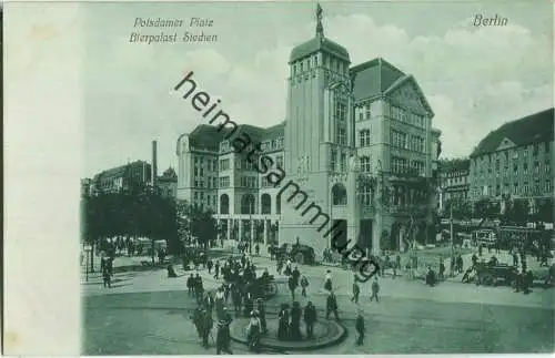 Berlin - Potsdamer Platz - Bierpalast Siechen - Verlag P. Sch. Berlin