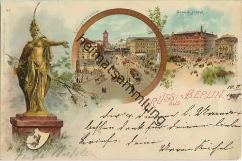 Berlin - Königsstrasse - Grand Hotel - Verlag J. Miesler Berlin