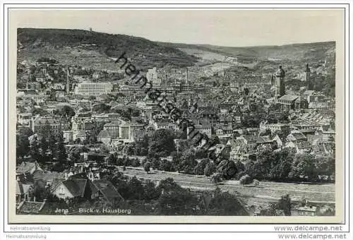 Jena - Blick vom Hausberg 30er Jahre