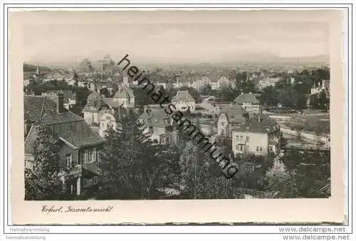 Erfurt - Gesamtansicht - Foto-AK