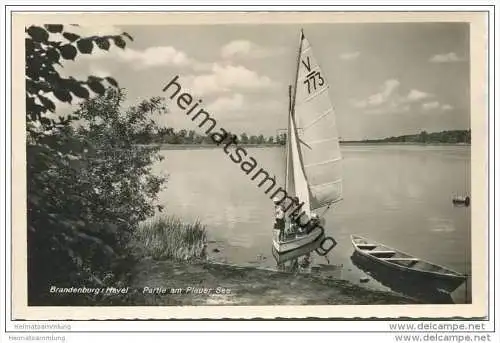 Brandenburg/Havel - Partie am Plauer See - Foto-AK 40er Jahre