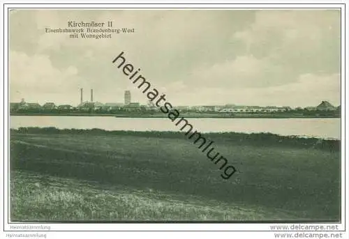 Brandenburg/Havel - Kirchmöser II - Eisenbahnwerk Brandenburg-West mit Wohngebiet 20er Jahre