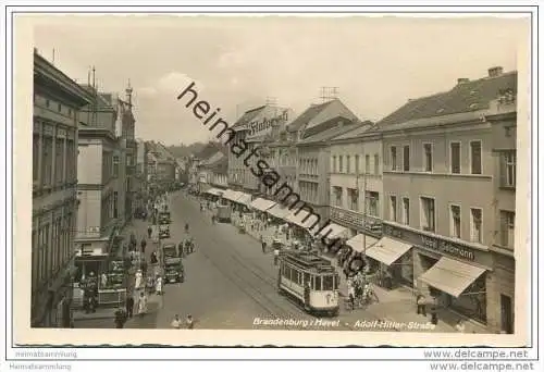 Brandenburg/Havel - Adolf-Hitler-Strasse - Foto-AK 40er Jahre