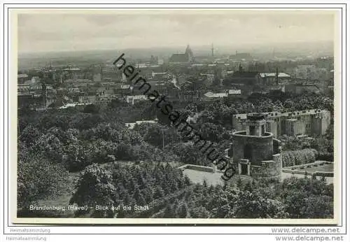 Brandenburg / Havel - Blick auf die Stadt 30er Jahre