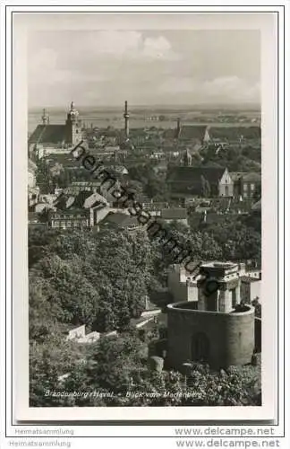 Brandenburg/Havel - Blick vom Marienberg - Foto-AK 40er Jahre