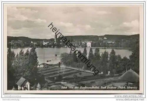 Bad Buckow - Blick von der Ferdinandhöhe - Foto-AK 30er Jahre