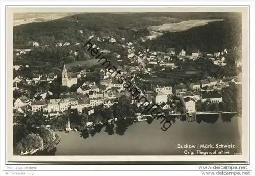Bad Buckow - Fliegeraufnahme - Foto-AK 30er Jahre
