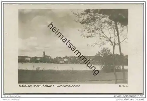 Buckow - Märckische Schweiz - Der Buckower See - Foto-AK 40er Jahre