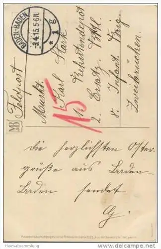 Aus der Baumblüte - Meissner &amp; Buch - Serie 2221 - Ostern - Feldpost gel. 1915