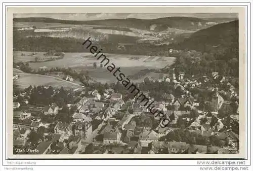 Bad Berka - Fliegeraufnahme - Foto-AK aus etwa 80m Höhe 30er Jahre