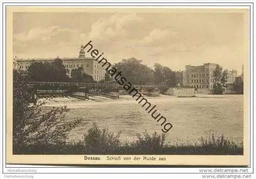 Dessau - Schloss von der Mulde aus