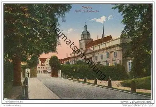 Dessau - Partie im Lustgarten 20er Jahre