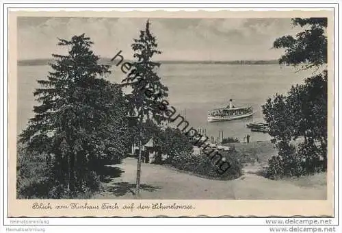 Blick vom Kurhaus Ferch auf den Schwielowsee 30er Jahre