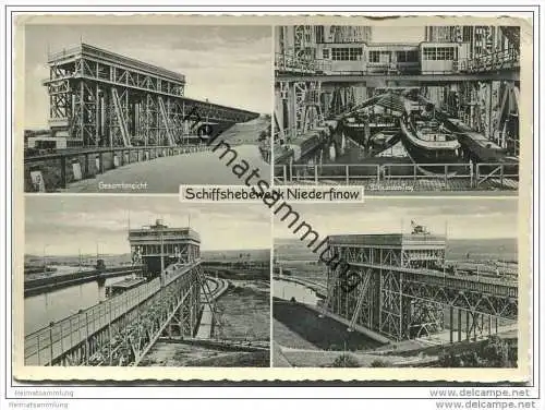 Niederfinow - Schiffshebewerk - AK Grossformat 30er Jahre
