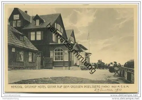 Herzoglicher Gasthof Gotha auf dem Grossen Inselsberg 1913
