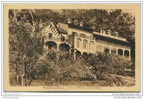 Vernet les Bains - Vue de l'Hotel Alexandra