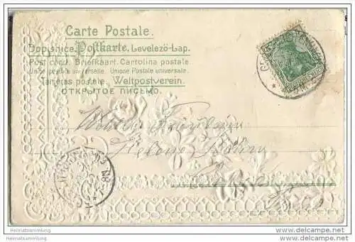 Blumen - Rosen - Prägedruck