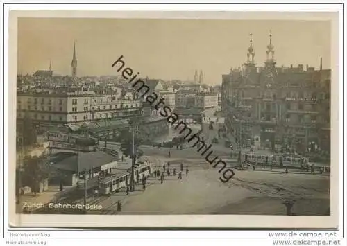 Zürich - Bahnhofbrücke - Strassenbahn