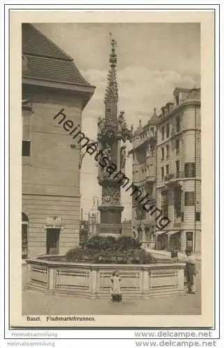 Basel - Fischmarktbrunnen 20er Jahre
