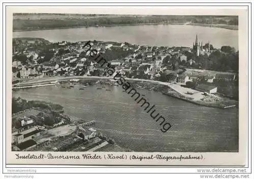 Werder - Fliegeraufnahme - Foto-AK ca. 1935