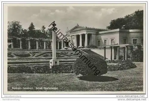 Potsdam - Schloss Charlottenhof - Foto-AK ca. 1930