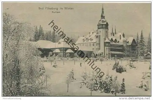 Bad Flinsberg im Winter - Kurhaus - Verlag Männich &amp; Höckendorf Hirschberg gel. 1917