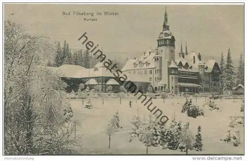 Bad Flinsberg im Winter - Kurhaus - Verlag Männich & Höckendorf Hirschberg gel. 1917