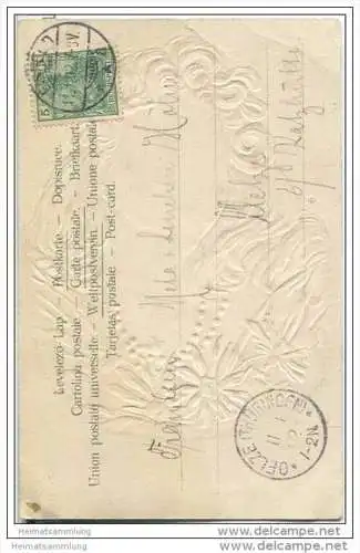 Frau - Frauenkopf - Prägedruck