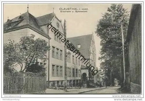 Clausthal - Erzstrasse - Gymnasium ca. 1910