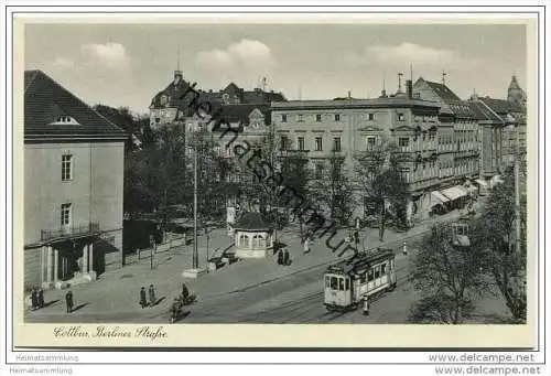 Cottbus - Berliner Strasse - Strassenbahn ca. 1930